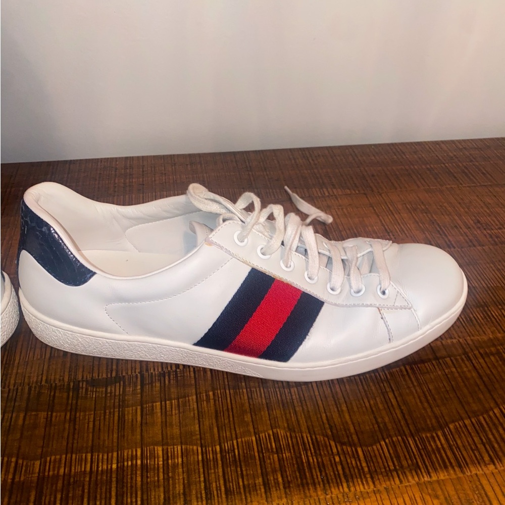 Gucci Ace Striped Tennis Sneakers - Mens